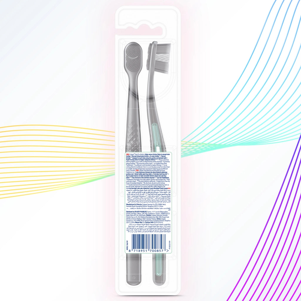 Colgate Total Foaming Clean Toothbrush 1+1 (Soft)