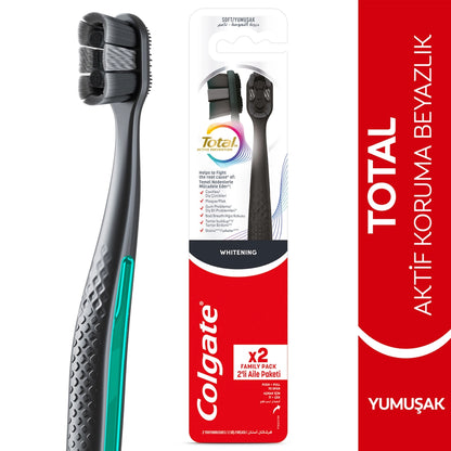 Colgate Total Whitening Toothbrush 1+1 (Soft)
