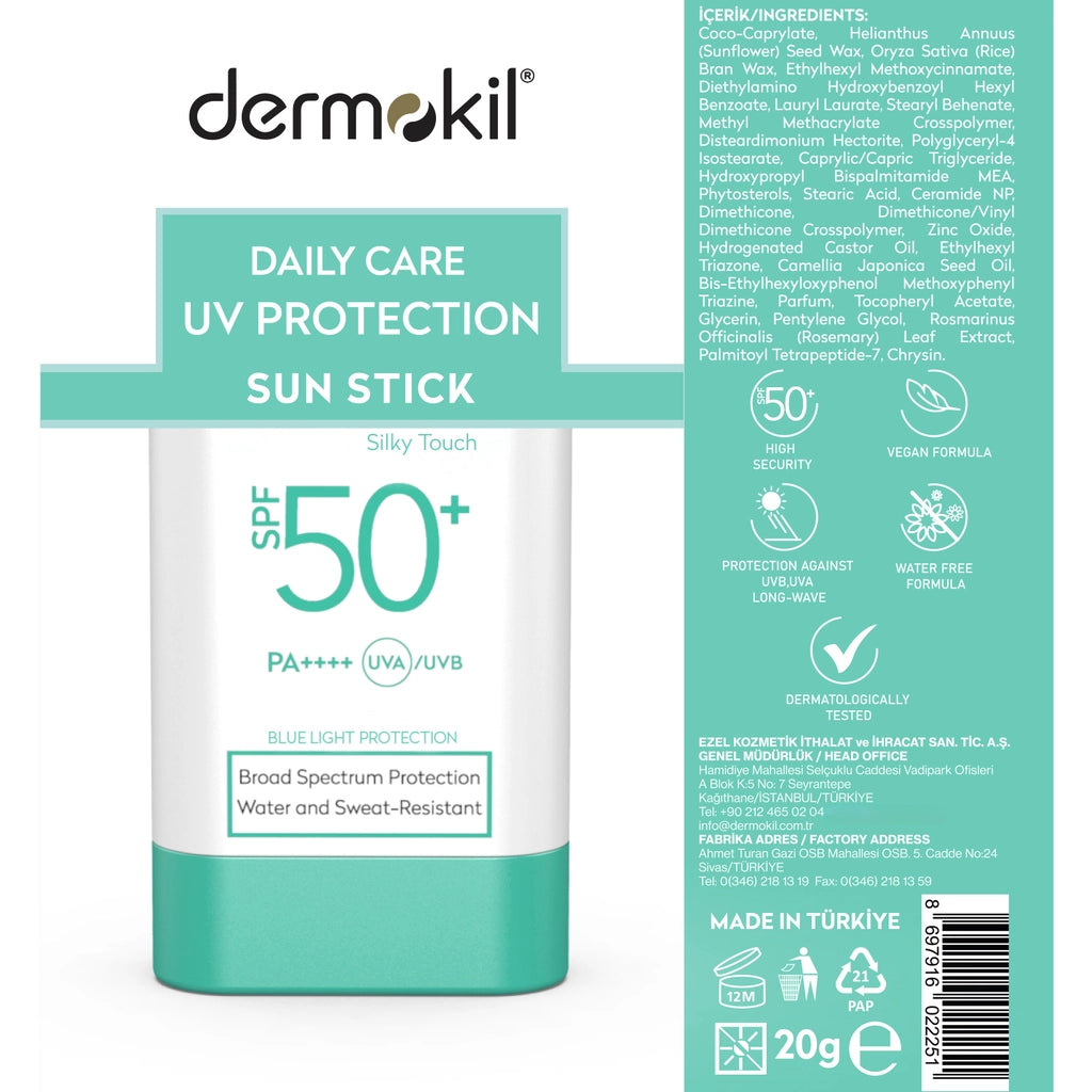Dermokil Sunscreen 50+SPF Sun Stick Cream 20 gr