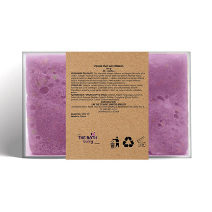 The Bath Bunny Lavender Scented Exfoliating Sponge Soap 180 gr
