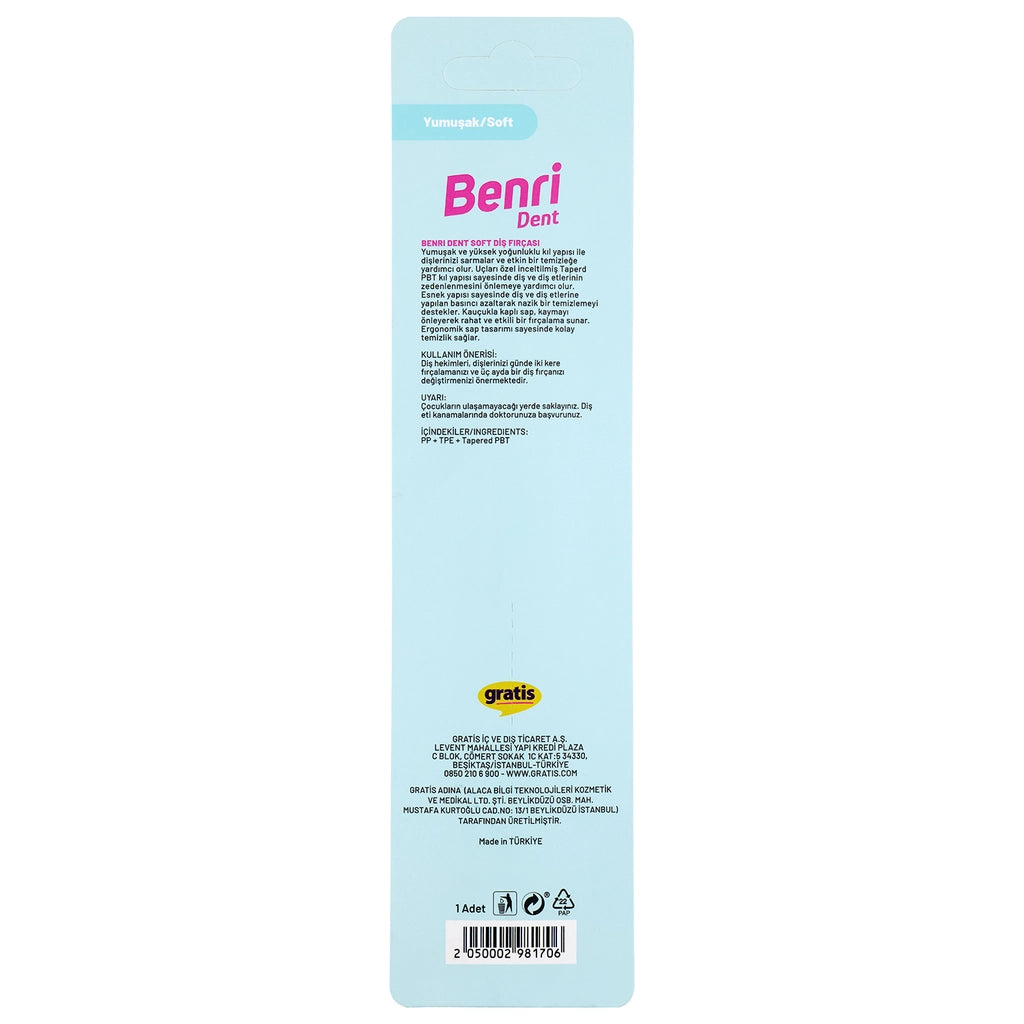 Benri Dent Soft Toothbrush (Assorted)