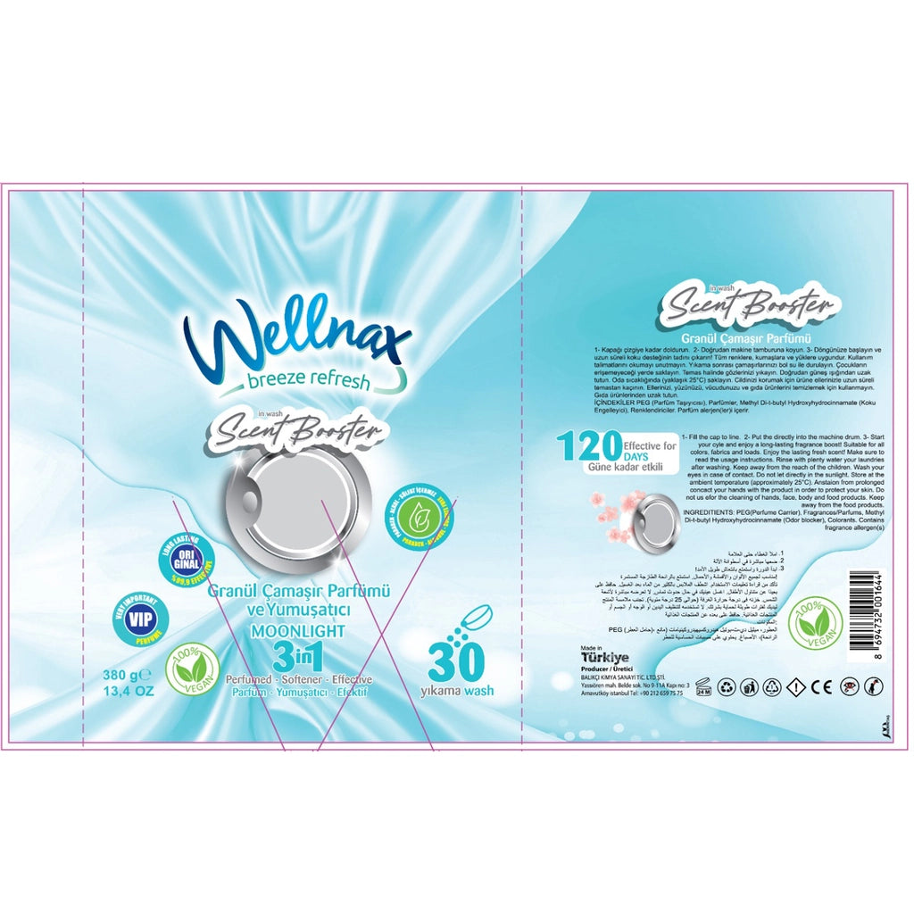 Wellnax Granule Laundry Perfume Moonlight 380 gr