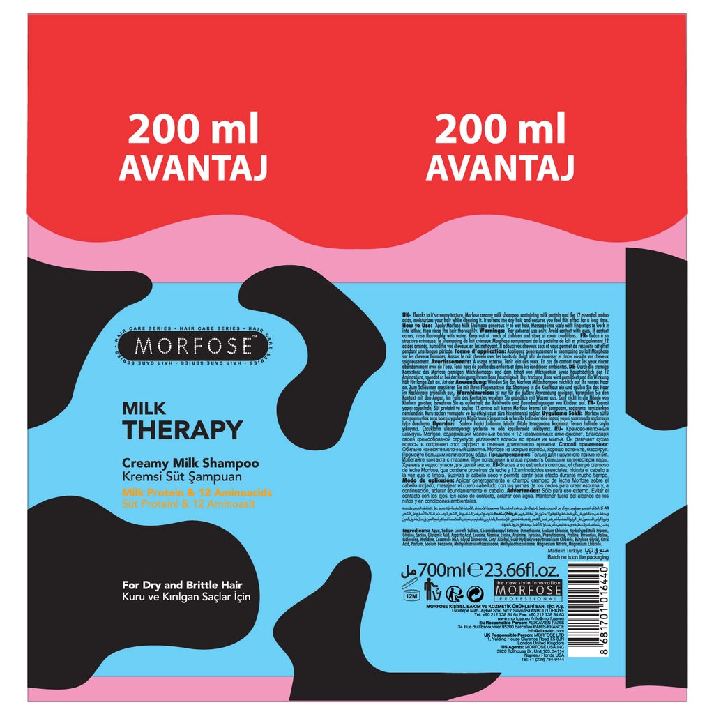 Morfose Milk Therapy Hair Shampoo 700 ml