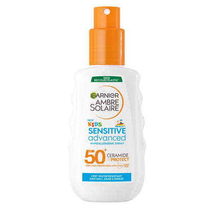 Garnier Ambre Solaire Sensitive Advanced Kids Hypoallergenic 50+SPF Sunscreen Spray 150 ml