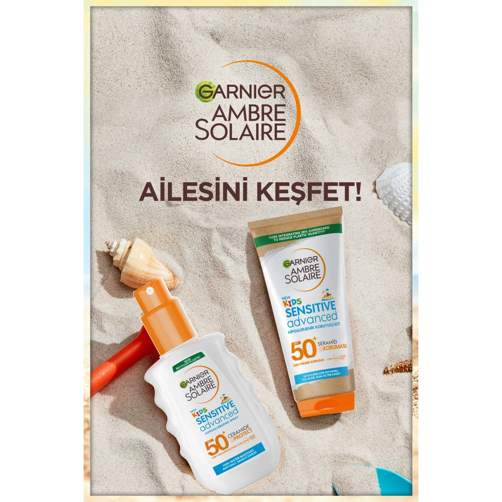 Garnier Ambre Solaire Sensitive Advanced Kids Hypoallergenic 50+SPF Sunscreen Spray 150 ml