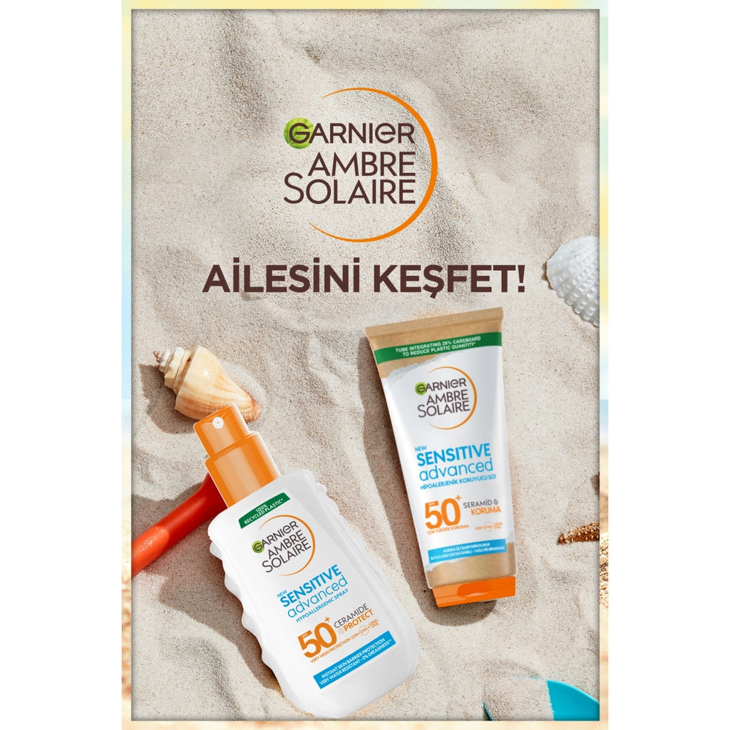 Garnier Ambre Solaire Sensitive Advanced Hypoallergenic 50+SPF Sunscreen Spray 150 ml