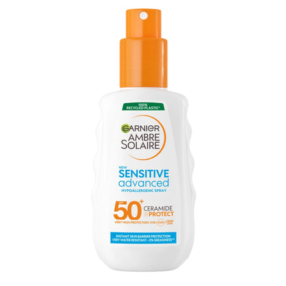 Garnier Ambre Solaire Sensitive Advanced Hypoallergenic 50+SPF Sunscreen Spray 150 ml