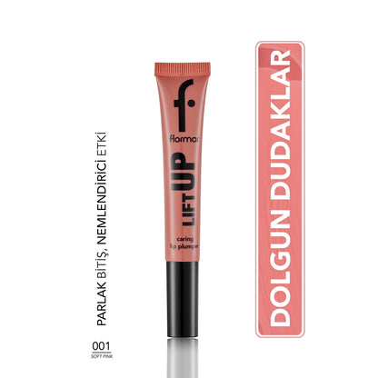 Flormar Lift Up Hyaluronic Acid Effective Plump Lip Gloss 002 Nude Forever