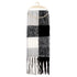 Eklips Black Gray Cream Checked Scarf