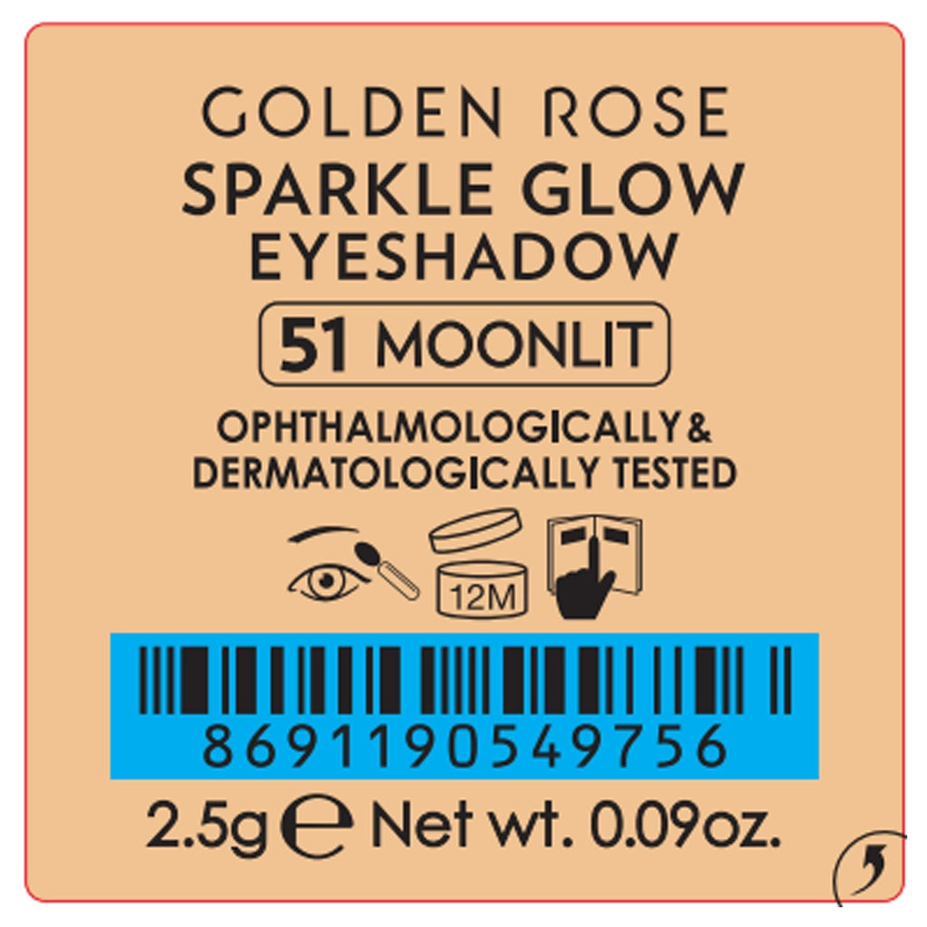 Golden Rose Sparkle Glow Eye Shadow No: 51 Moonlit