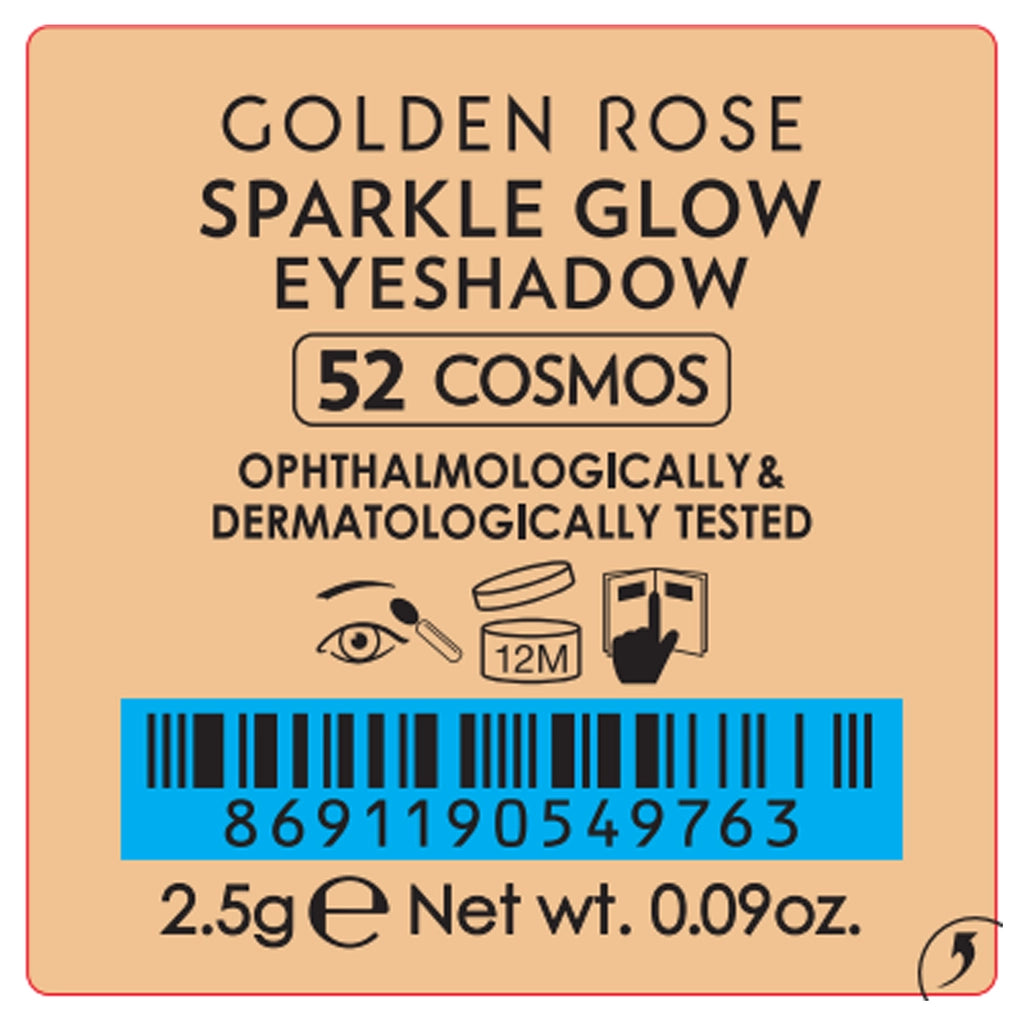Golden Rose Sparkle Glow Eyeshadow No: 52 Cosmos