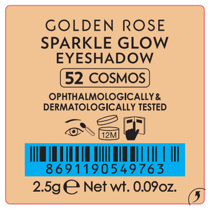 Golden Rose Sparkle Glow Eyeshadow No: 52 Cosmos