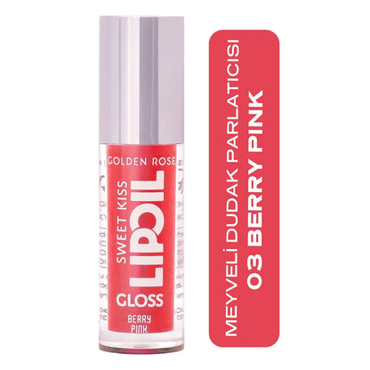 Golden Rose Sweet Kiss Lip Oil Gloss Lip Gloss No: 04 Paradise Fruit