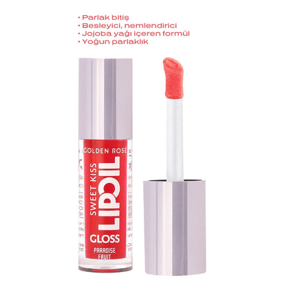 Golden Rose Sweet Kiss Lip Oil Gloss Lip Gloss No: 04 Paradise Fruit