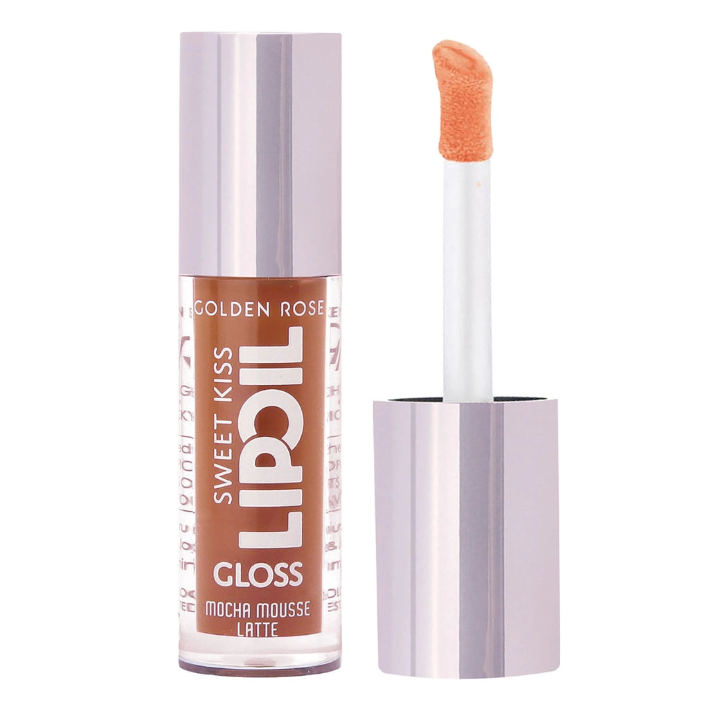 Golden Rose Sweet Kiss Lip Oil Gloss Lip Gloss No: 05 Mocha Mousse Latte