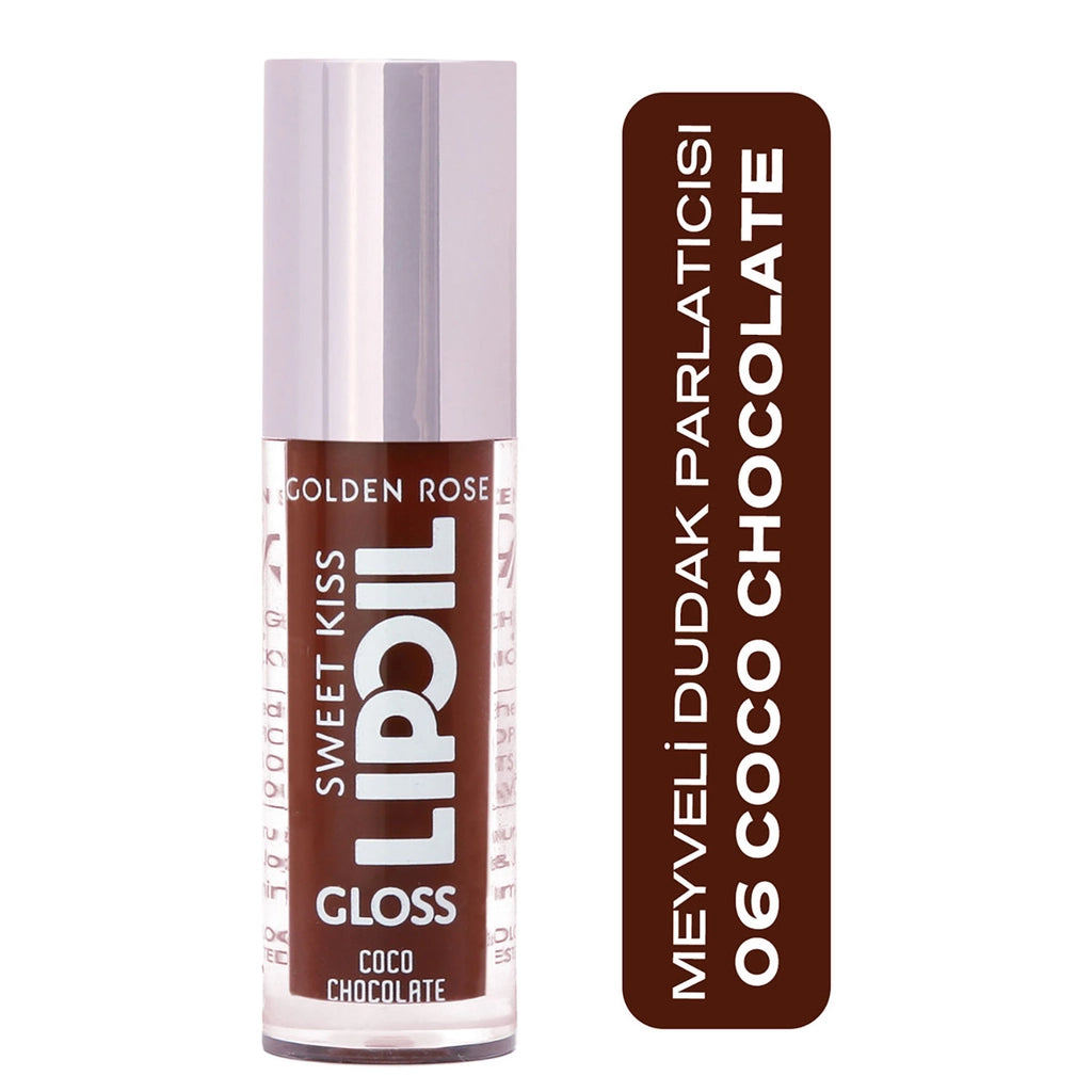 Golden Rose Sweet Kiss Lip Oil Gloss Lip Gloss No: 04 Paradise Fruit