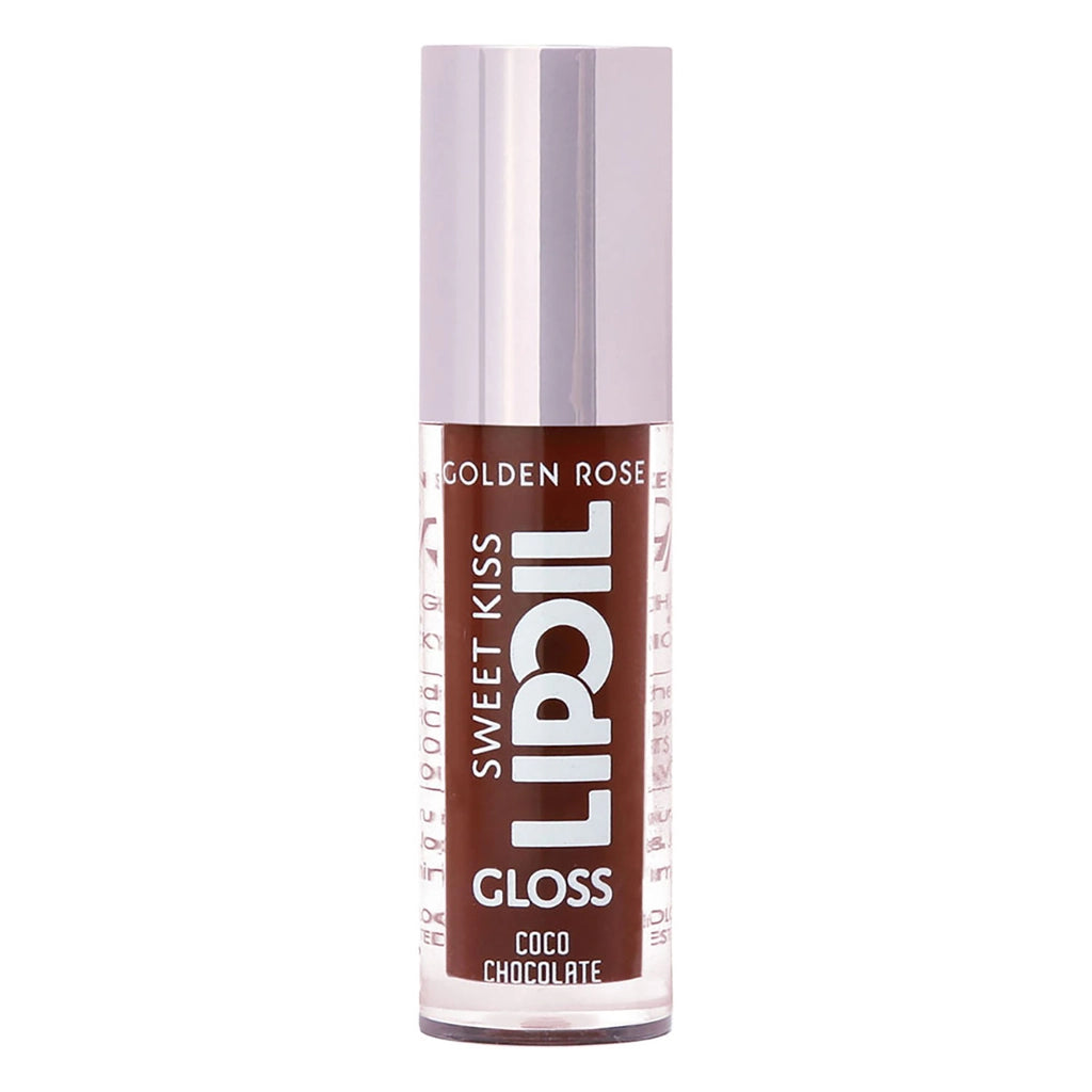 Golden Rose Sweet Kiss Lip Oil Gloss Lip Gloss No: 06 Coco Chocolate