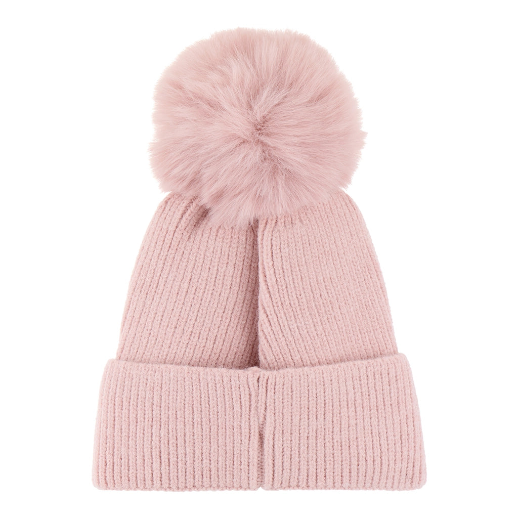 Eklips Kids Pink Pompom Beanie