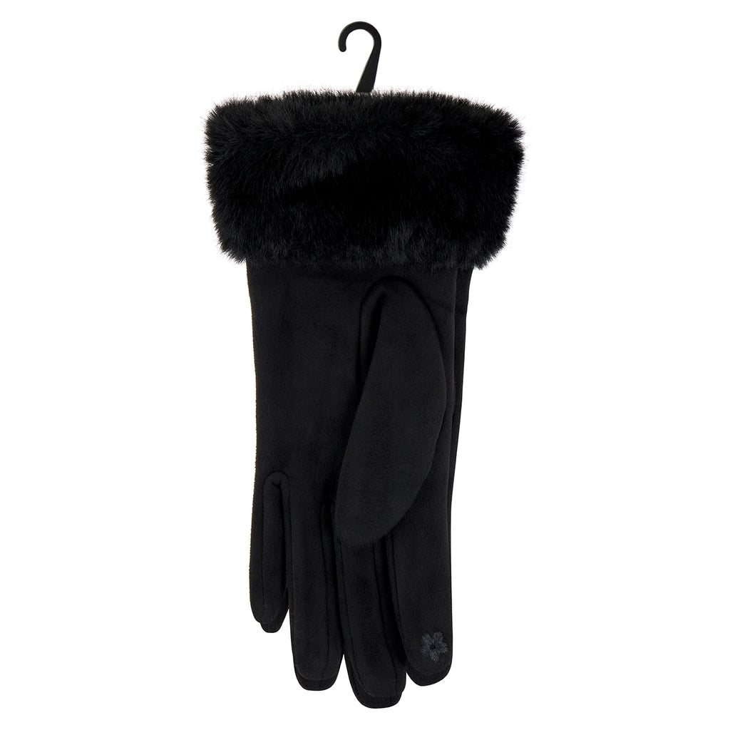Eklips Black Suede Gloves