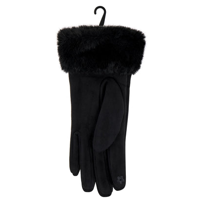 Eklips Black Suede Gloves