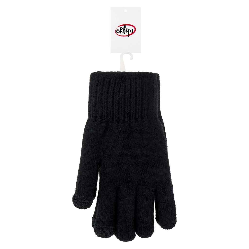 Eklips Black Fleece Inside Gloves