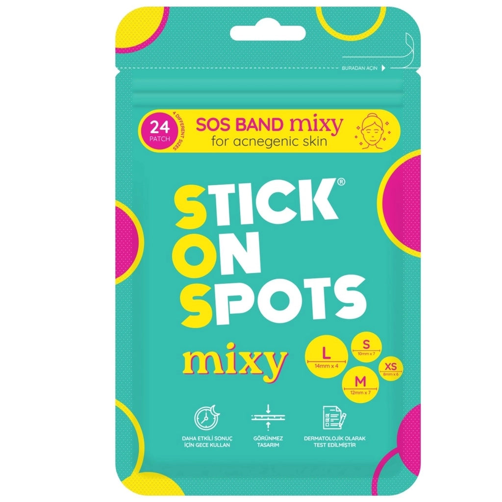 Stick on Spots Mixy Acne Patches 24 Pack