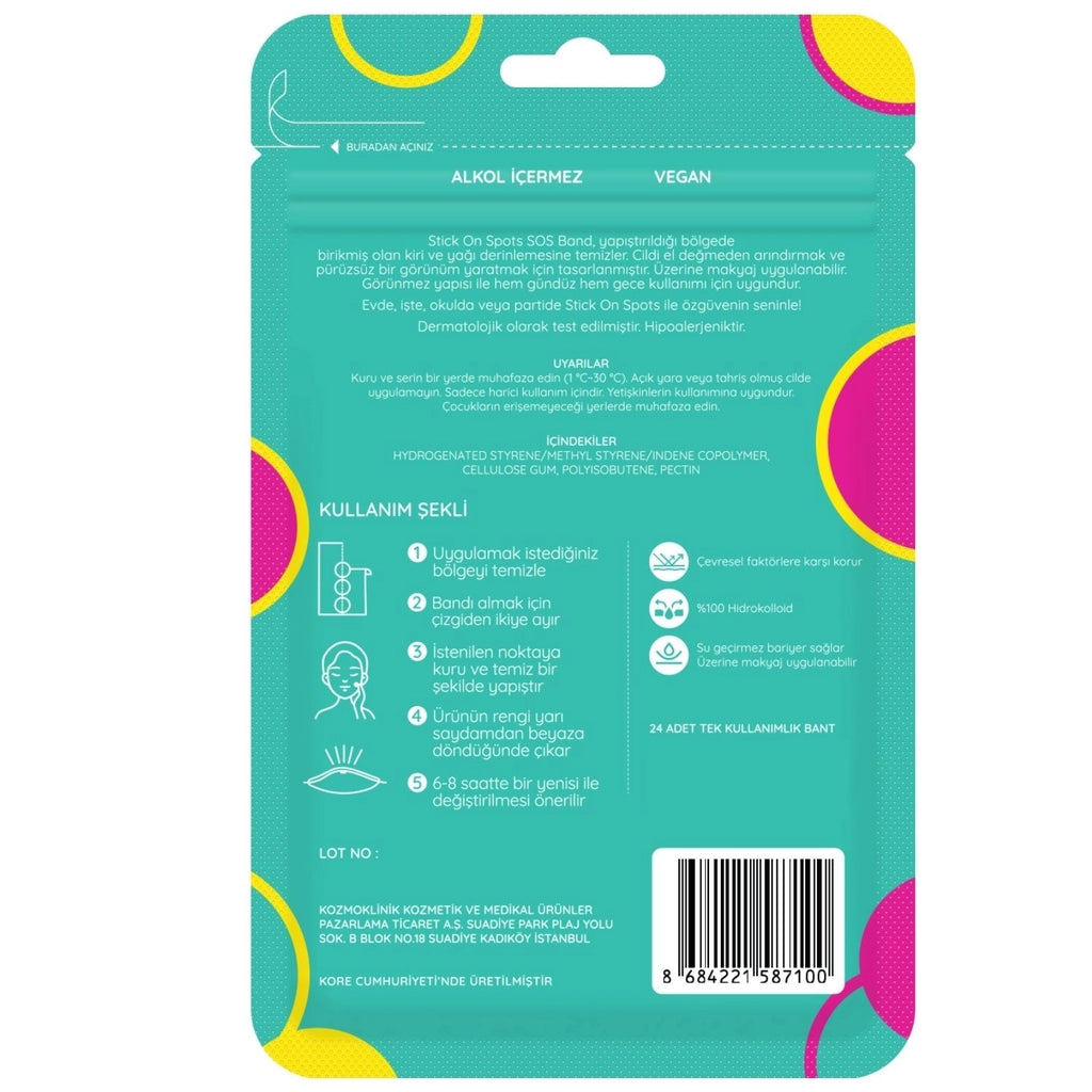 Stick on Spots Mixy Acne Patches 24 Pack