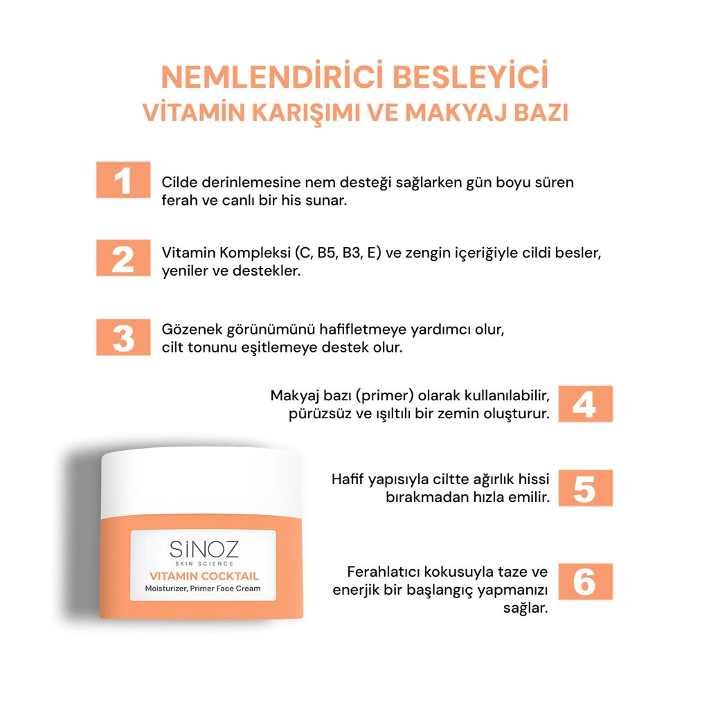 Sinoz Vitamin Cocktail Moisturizing Face Cream 50 ml