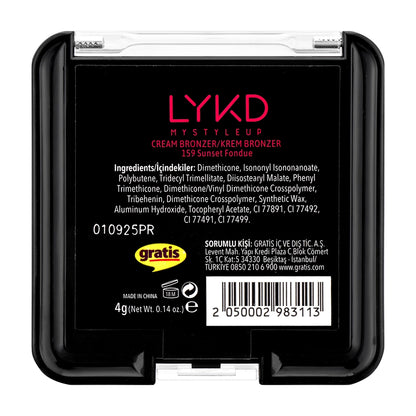 LYKD Cream Bronzer 159 Sunset Fondue