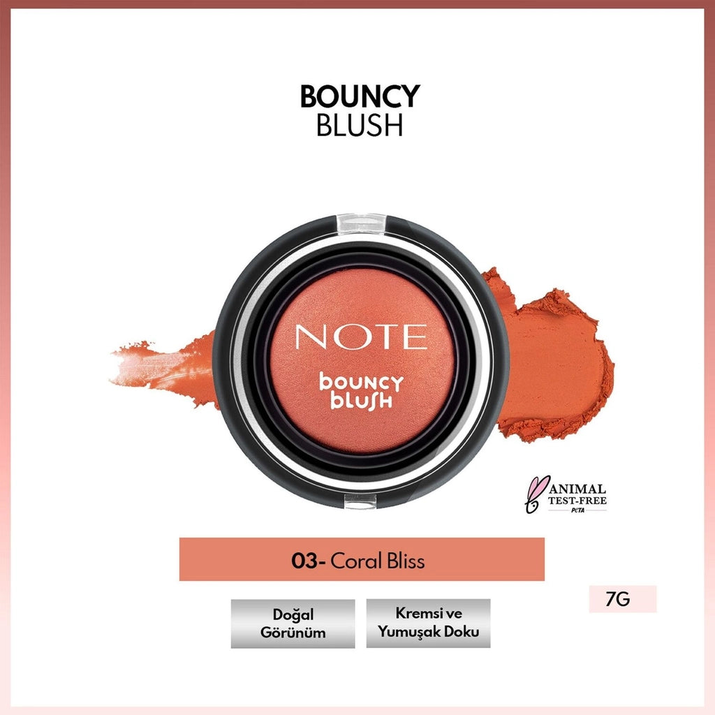 Note Bouncy Blush Blush 03 Coral Bliss
