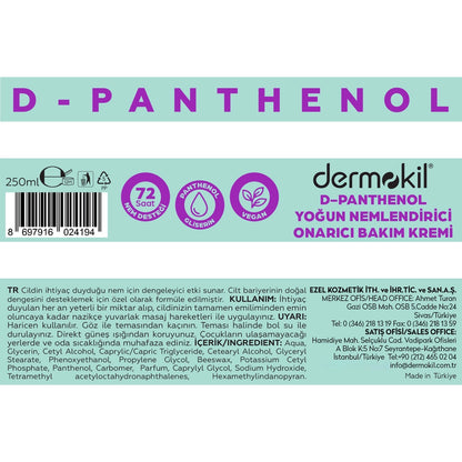 Dermokil D-Panthenol Intensive Moisturizing Repair Cream 250 ml