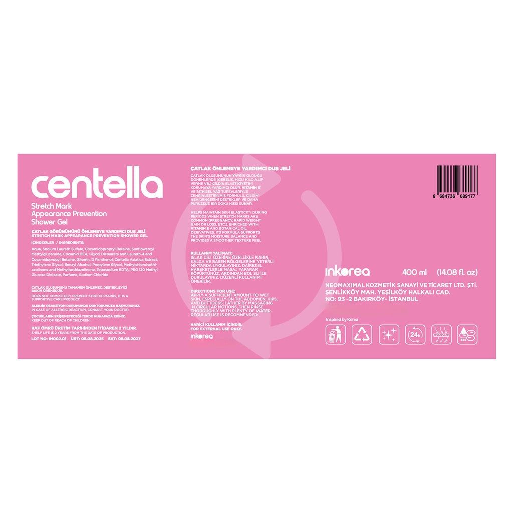 Inkorea Renew Shower Gel to Help Prevent Cracked Appearance 400 ml
