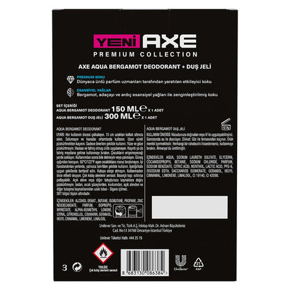 Axe Aqua Bergamot 3 in 1 Shower Gel 300 ml + Men&