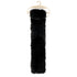 Eklips Furry Black Threaded Scarf
