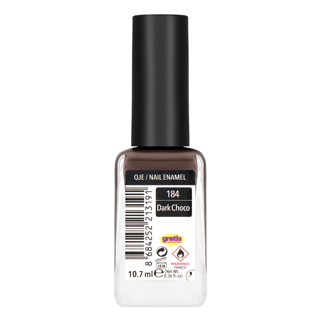 LYKD My Style Up Nail Enamel Nail Polish 184 Dark Choco