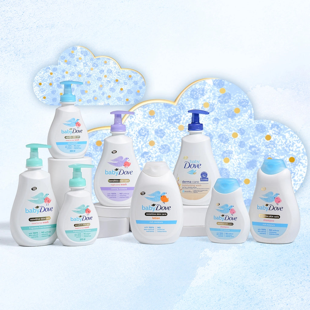 Baby Dove Chamomile Extract Non-Erystic Calming Before Sleep Baby Hair and Body Shampoo 400 ml