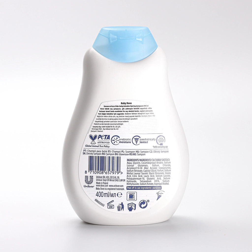 Baby Dove Natural Prebiotic Anti-Eyes Moisturizing Baby Shampoo 400 ml