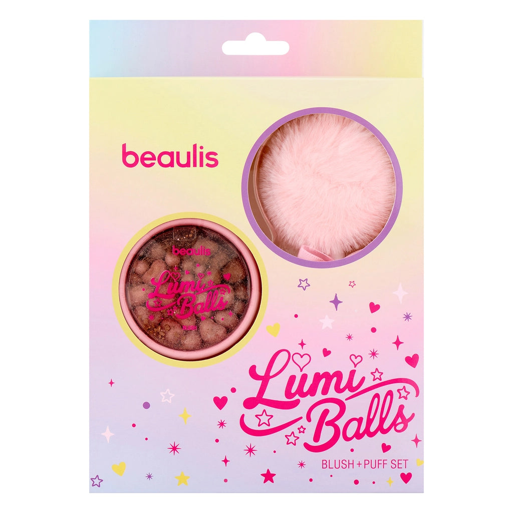 Beaulis Lumi Balls Puff Blush Set 672 Glow Pop