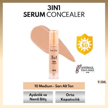 Note 3in1 Serum Concealer 00 Light