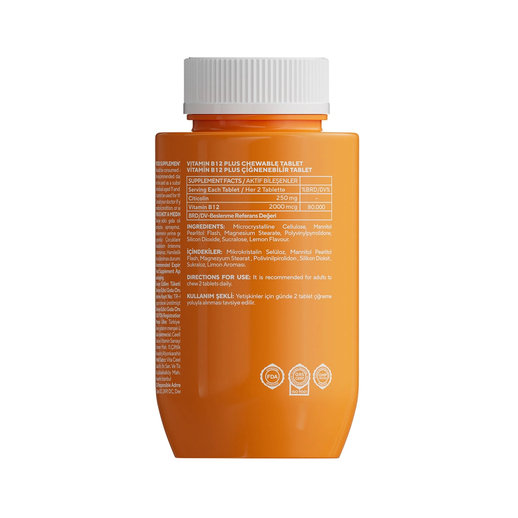 Vita Ceel Vitamin B12 Plus Chewable Sublingual Tablet 60 Tablets