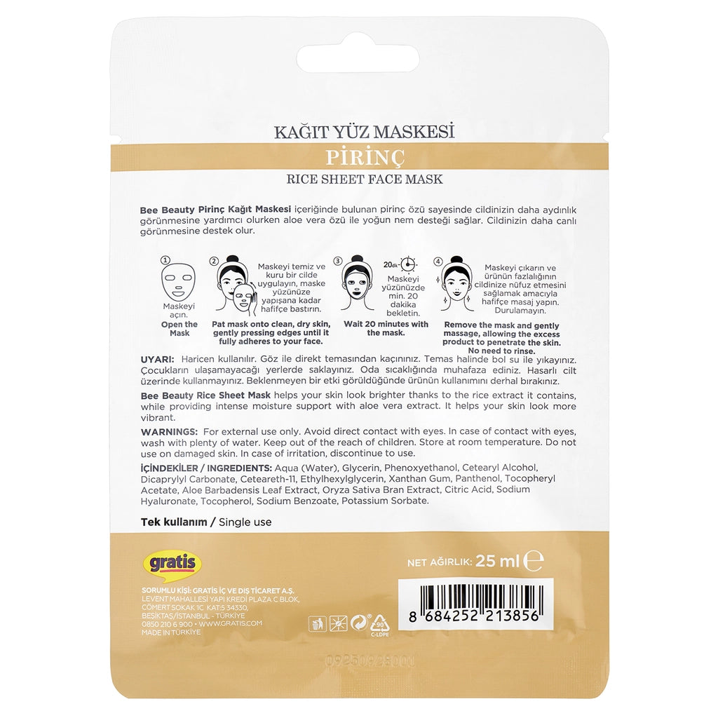 Bee Beauty Rice Face Mask 25 ml