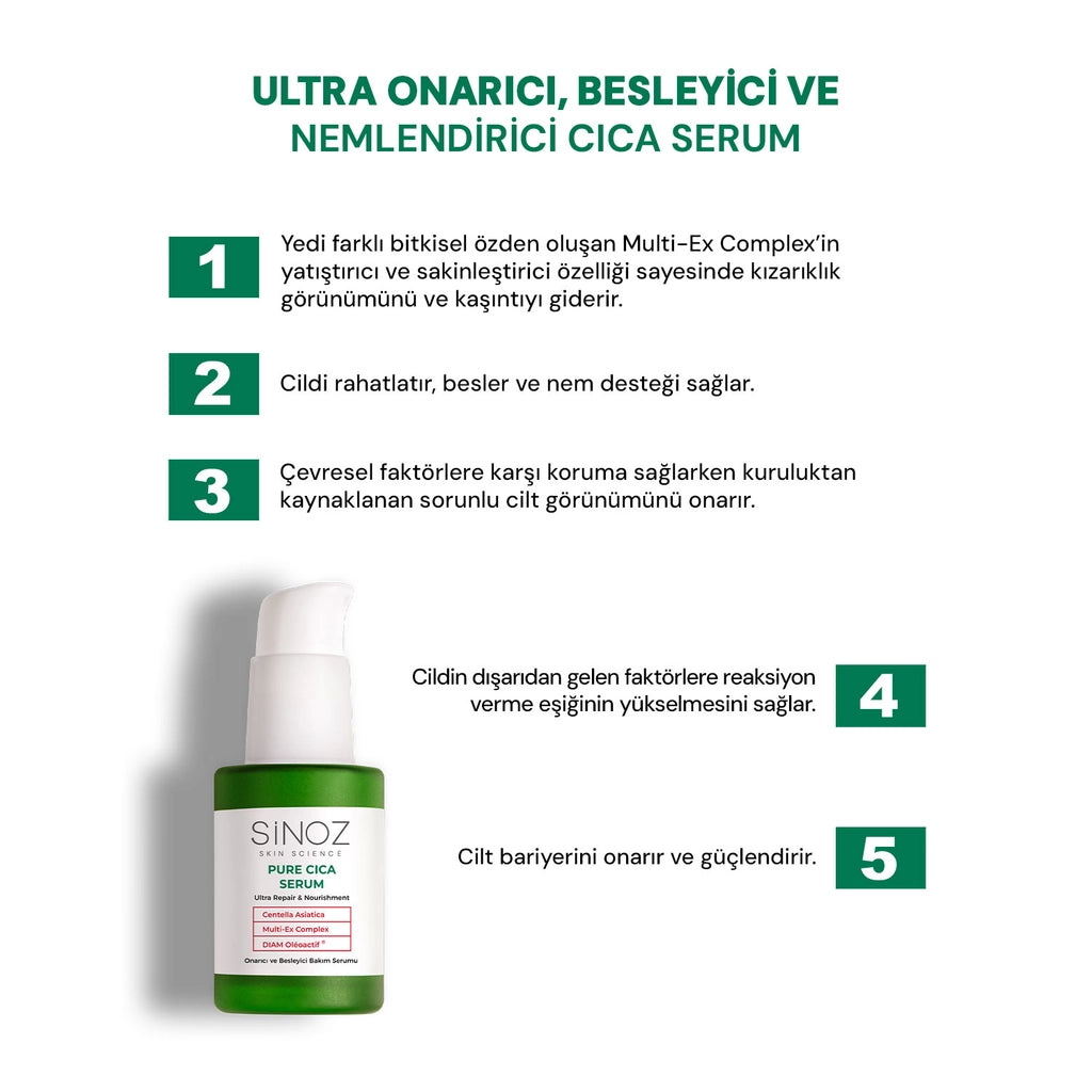 Sinoz Pure Cica Ultra Repairing and Nourishing Care Serum 30 ml