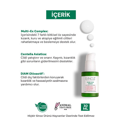 Sinoz Pure Cica Ultra Repairing and Nourishing Care Serum 30 ml