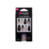 Nascita Luxe Edition Almond Black White False Nails S280 24-Piece