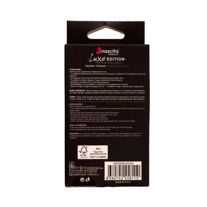 Nascita Luxe Edition Almond Silver False Nails S281 24-Piece