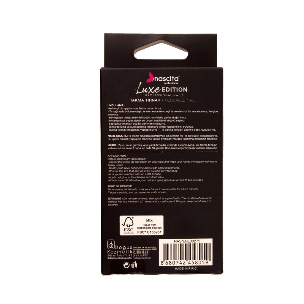 Nascita Luxe Edition Ballerina Dusty Rose False Nails S275 24-Piece