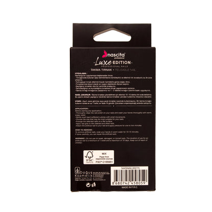 Nascita Luxe Edition Ballerina Dusty Rose False Nails S275 24-Piece