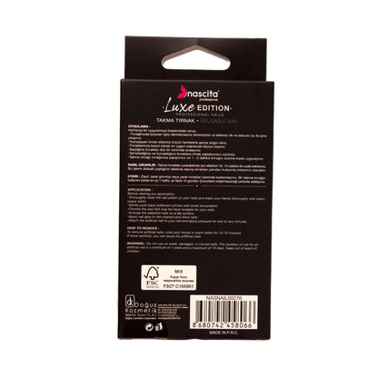 Nascita Luxe Edition Almond Cream Fake Nails S276 Pack of 24