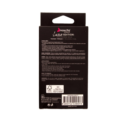 Nascita Luxe Edition Almond Rosewood False Nails S277 Pack of 24