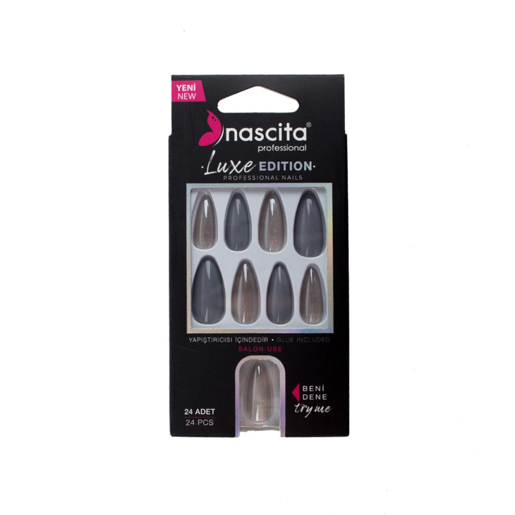 Nascita Luxe Edition Almond Turquoise Fake Nails S272 24pcs